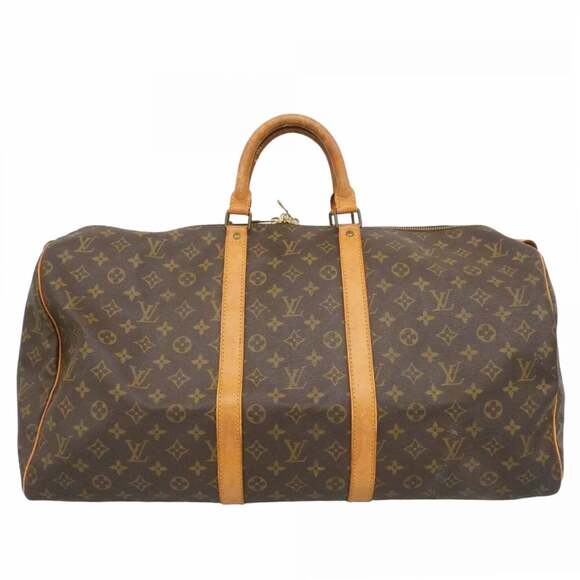 LOUIS VUITTON Handbags - Louis Vuitton Bags - Boston Monogram Keepall 55 M41424 Brown Men's & Women's